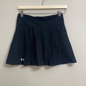 NWT New UA Under Armour Center Court Skort Black Small Athletic Tennis Golf